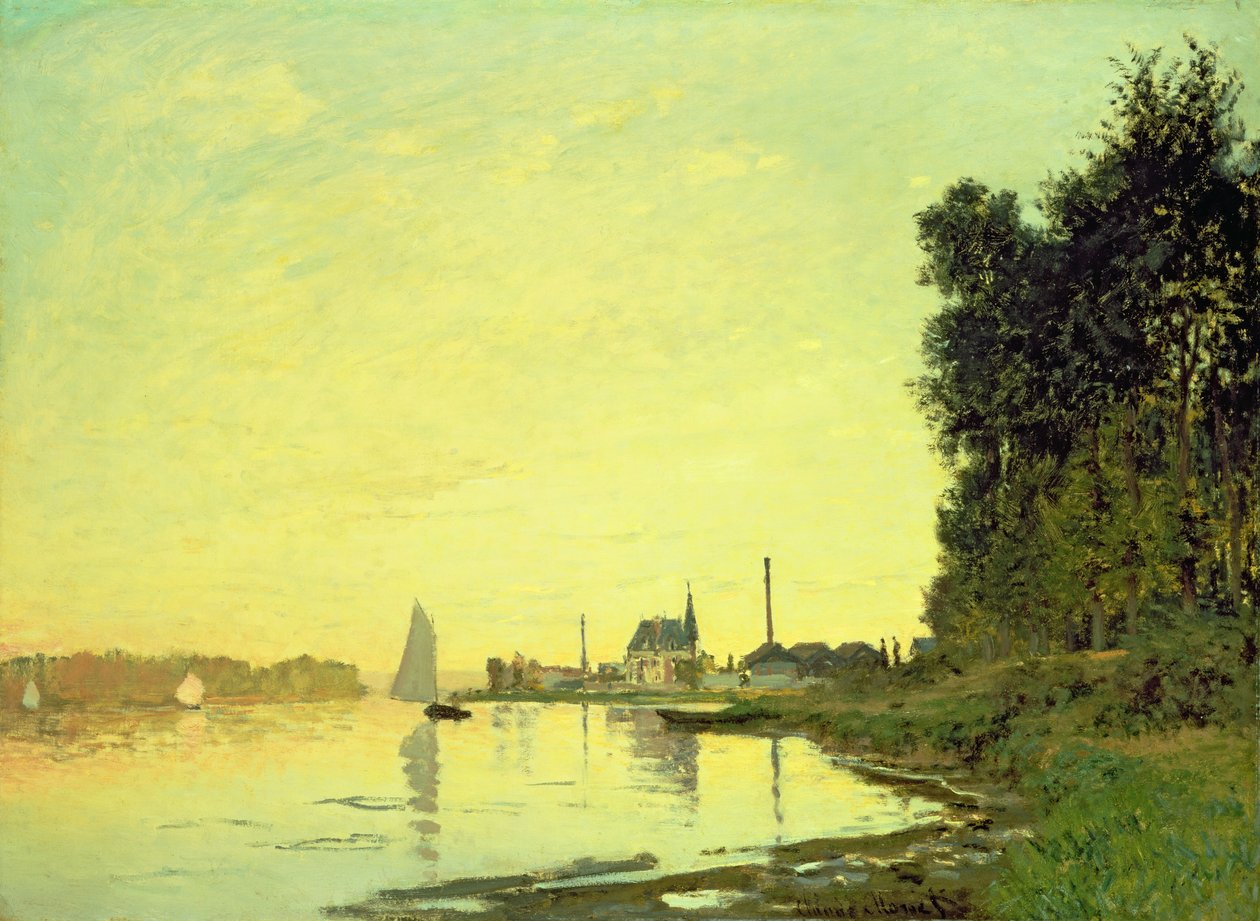 Argenteuil, iltapäivän lopussa, 1872 tekijältä Claude Monet