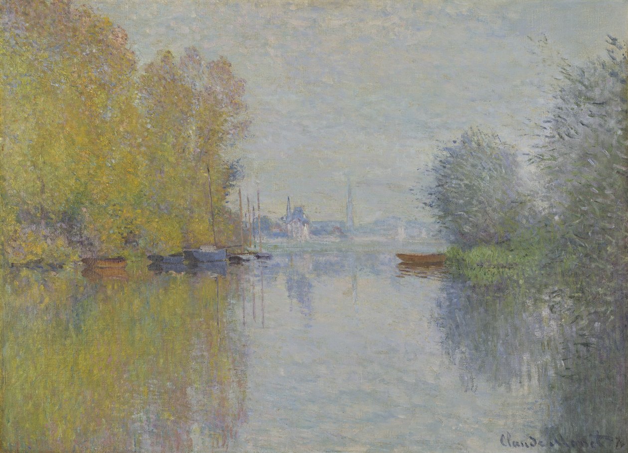 Syksy Seinen varrella, Argenteuil tekijältä Claude Monet