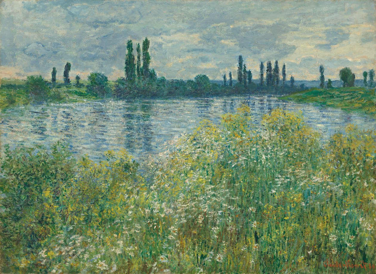 Seinen ranta, Vétheuil tekijältä Claude Monet