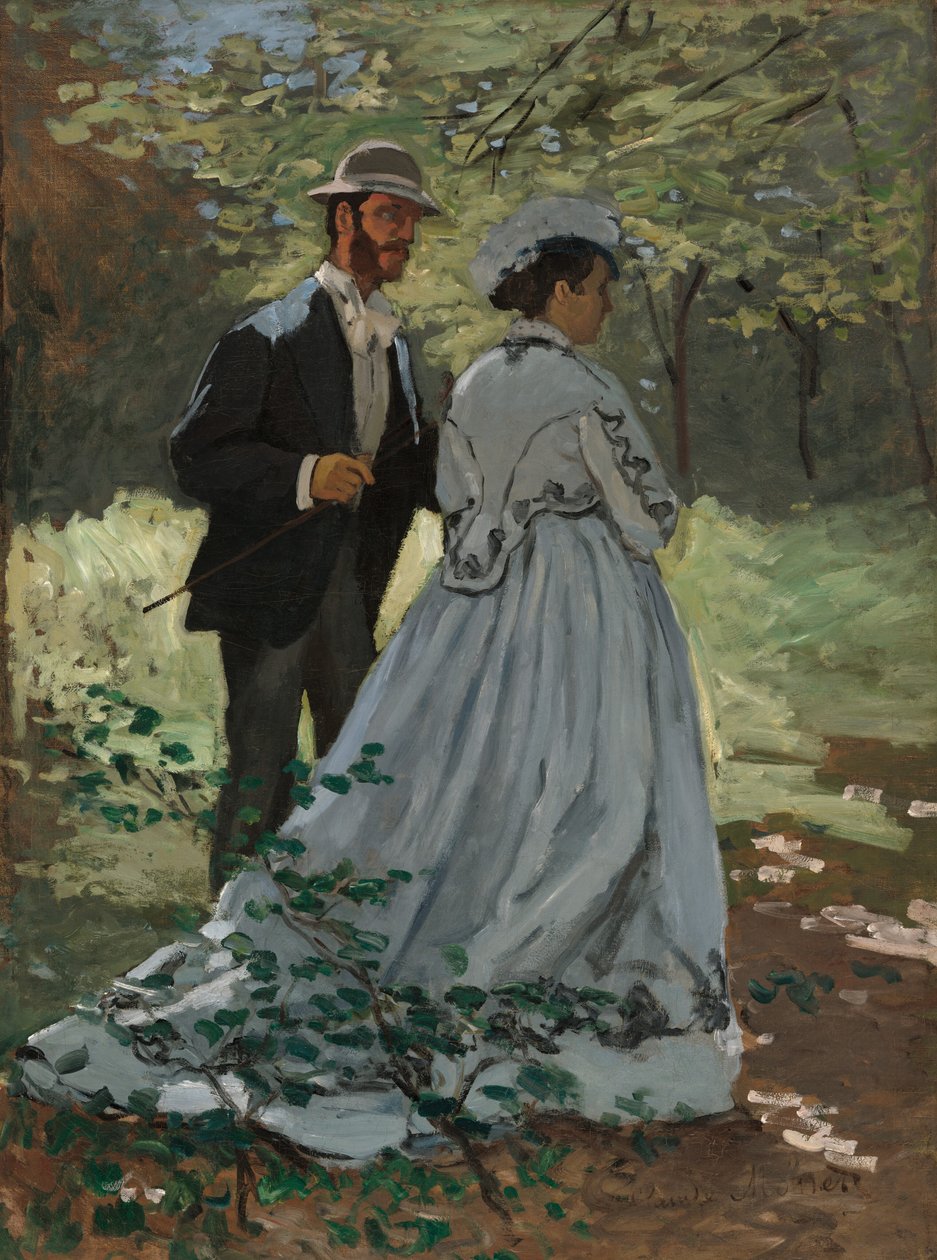 Bazille ja Camille (Studio "Lounas ruohossa") tekijältä Claude Monet