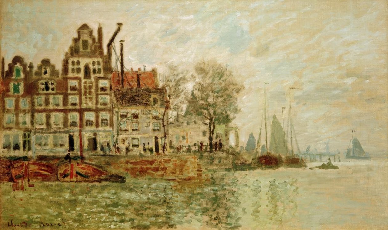Näkymä Amsterdamista tekijältä Claude Monet