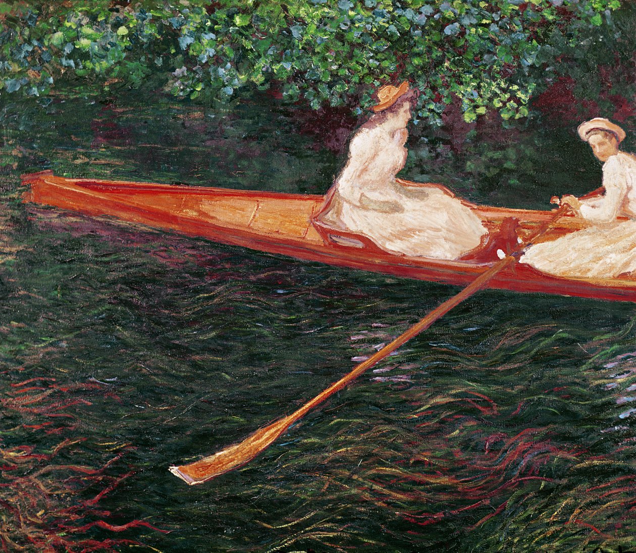 Veneily Epte-joella, noin 1889-1890 tekijältä Claude Monet