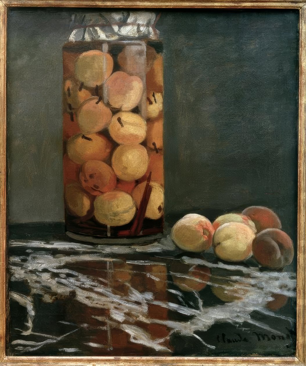Bocal de pêches tekijältä Claude Monet