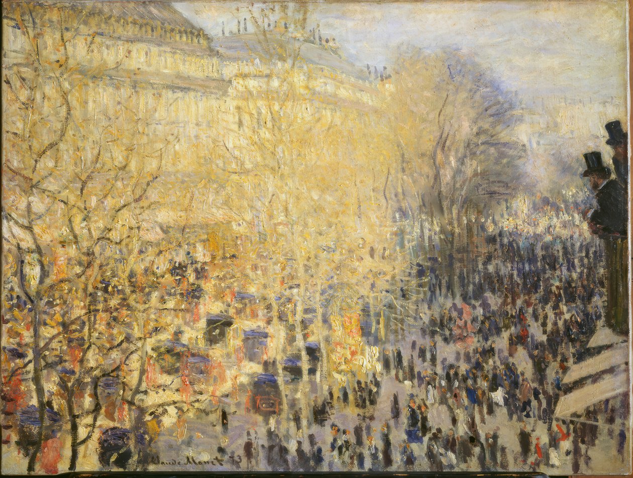 Boulevard des Capucines Pariisissa tekijältä Claude Monet