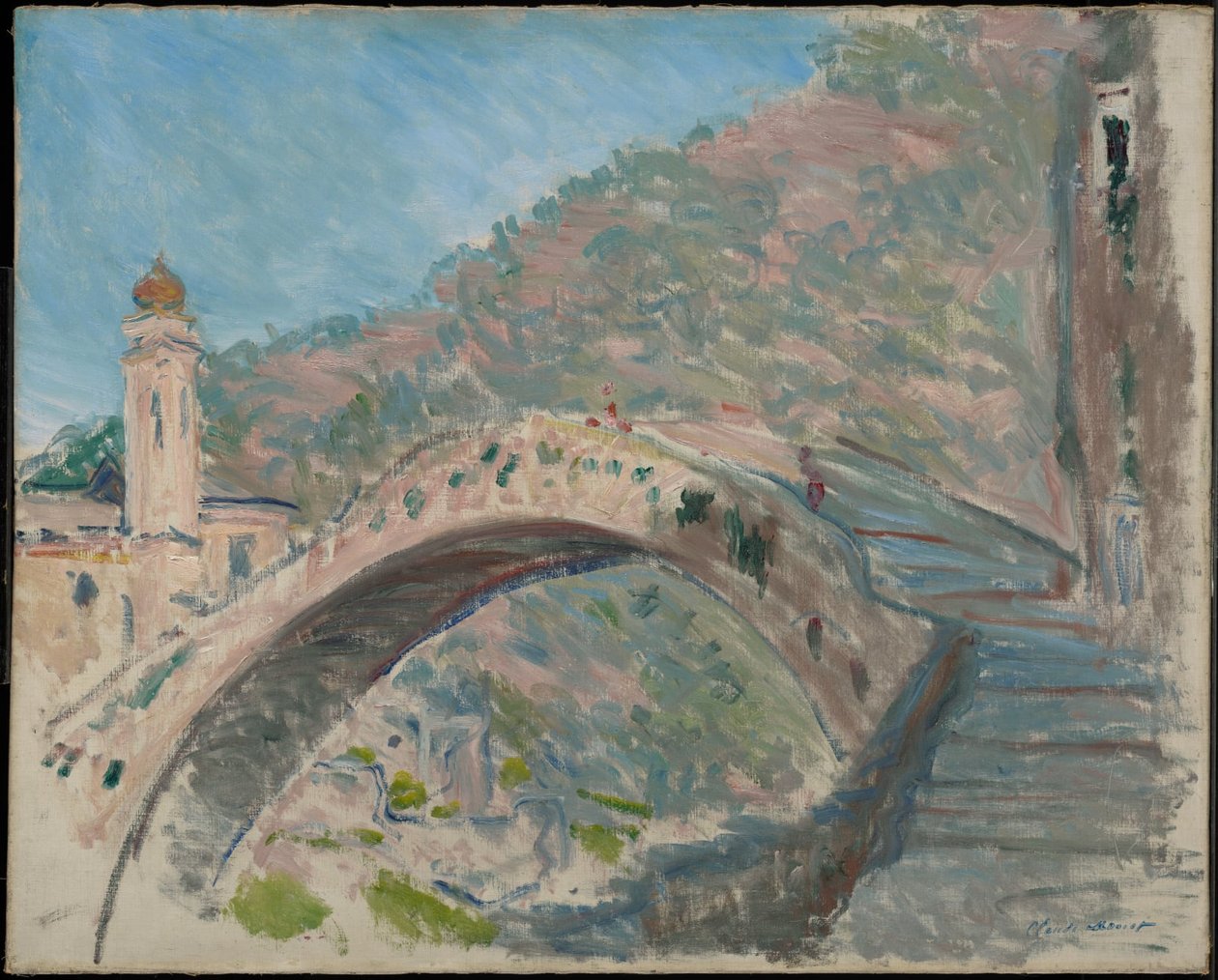 Silta Dolceacquassa tekijältä Claude Monet