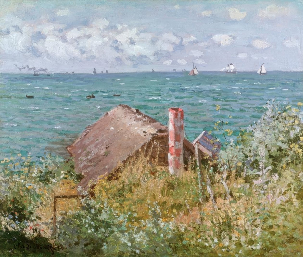 Mökki Sainte-Adressessa tekijältä Claude Monet