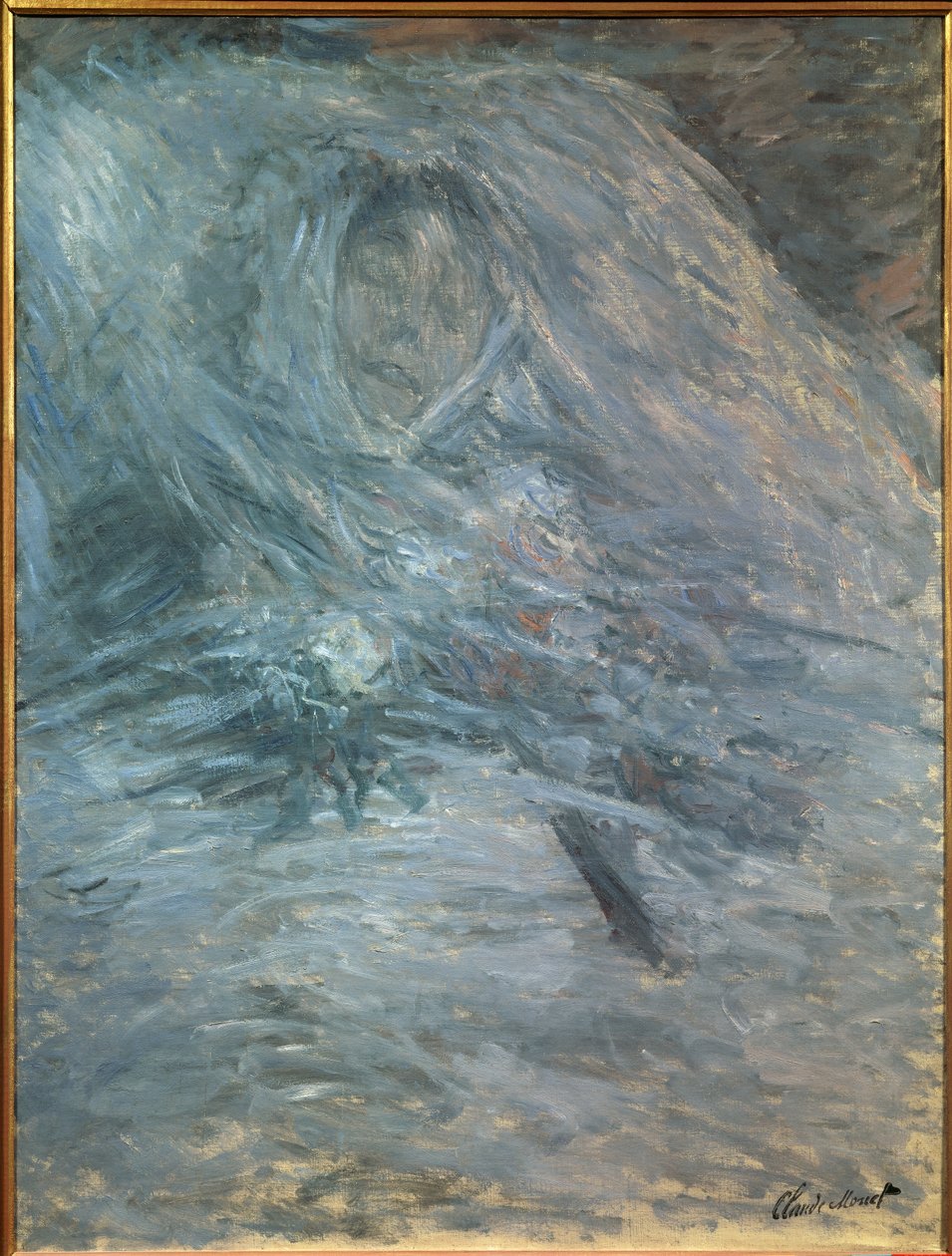 Camille kuolinvuoteella (taiteilijan ensimmäinen vaimo 1847-1879) tekijältä Claude Monet