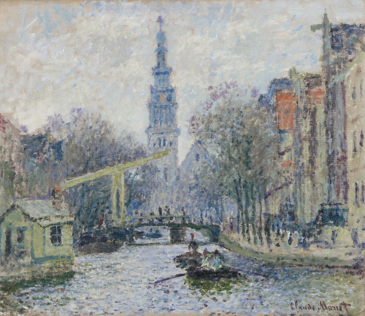 Canal a Amsterdam, 1874 tekijältä Claude Monet