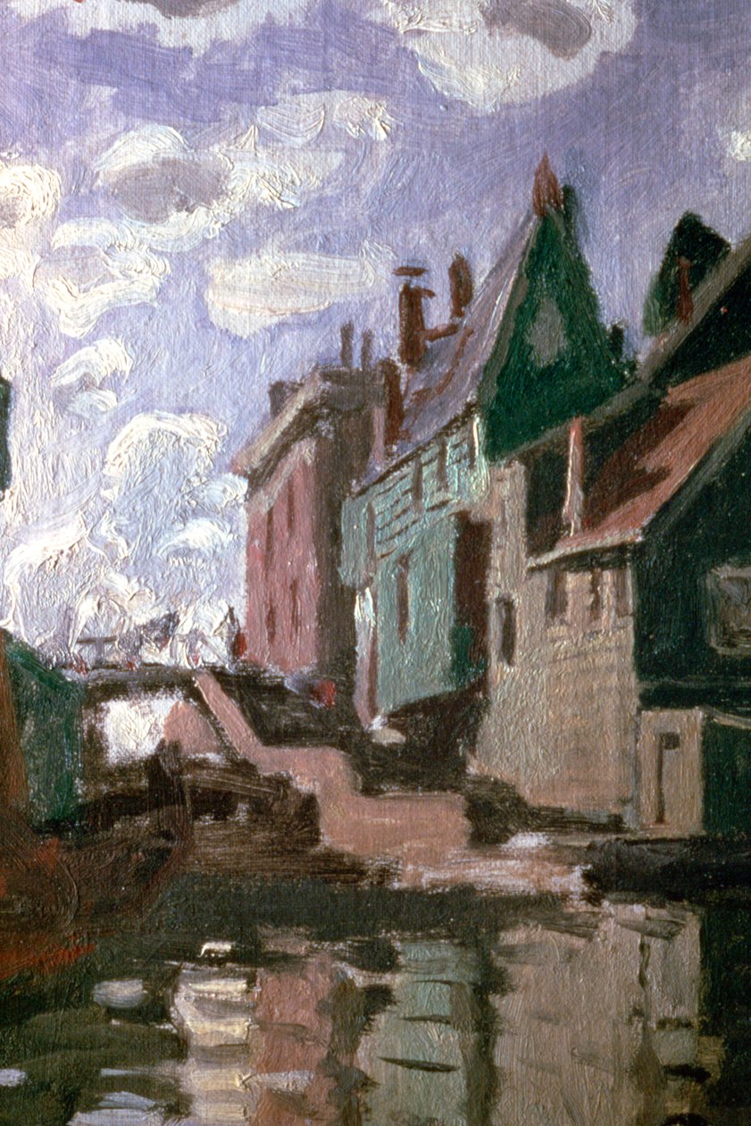 Zaandamin kanava, yksityiskohta, 1871 tekijältä Claude Monet