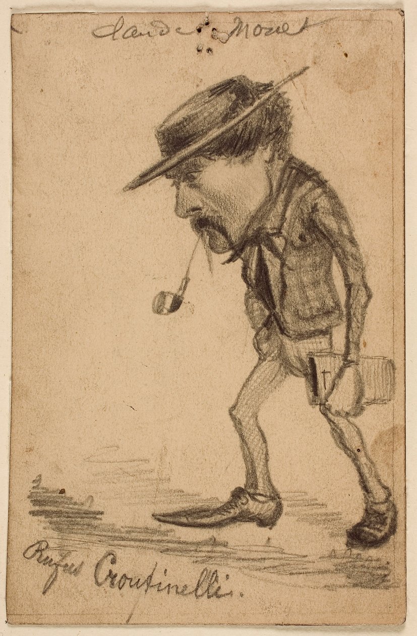 Karikatyyri Henri Cassinellista ("Rufus Croutinelli") tekijältä Claude Monet