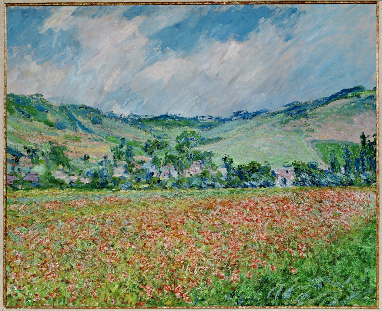 Unikkopelto (öljy kankaalle) tekijältä Claude Monet