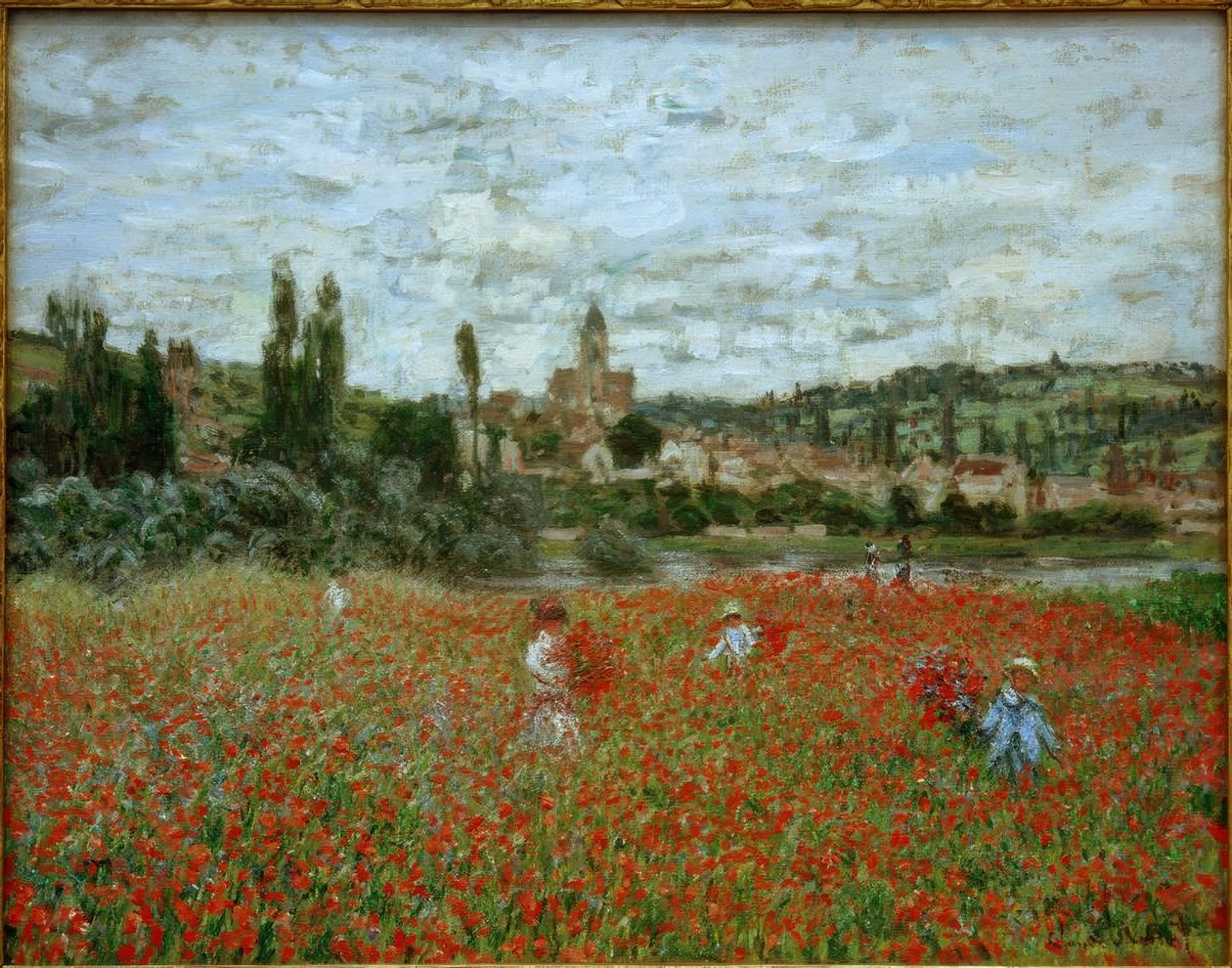 Unikkopelto lähellä Vétheuilia tekijältä Claude Monet