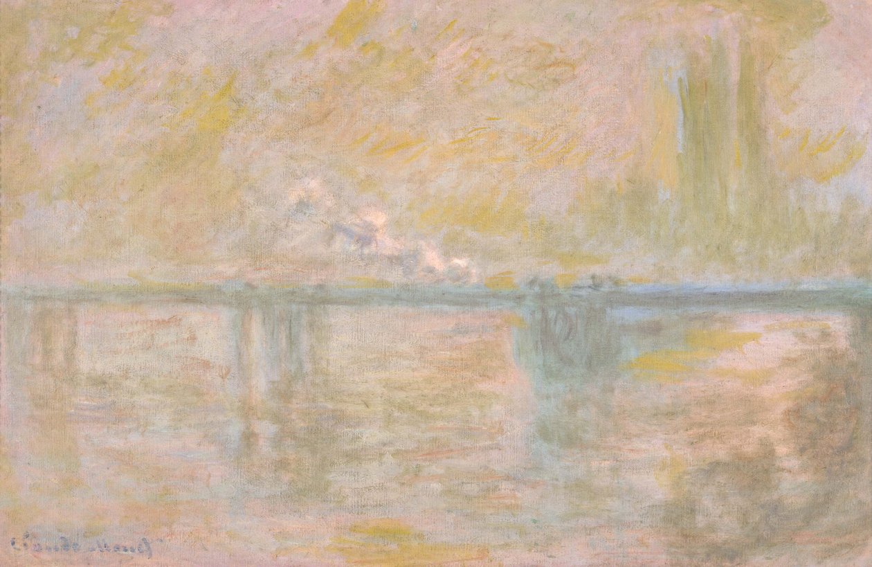 Charing-Cross Bridge Lontoossa, n. 1902 tekijältä Claude Monet