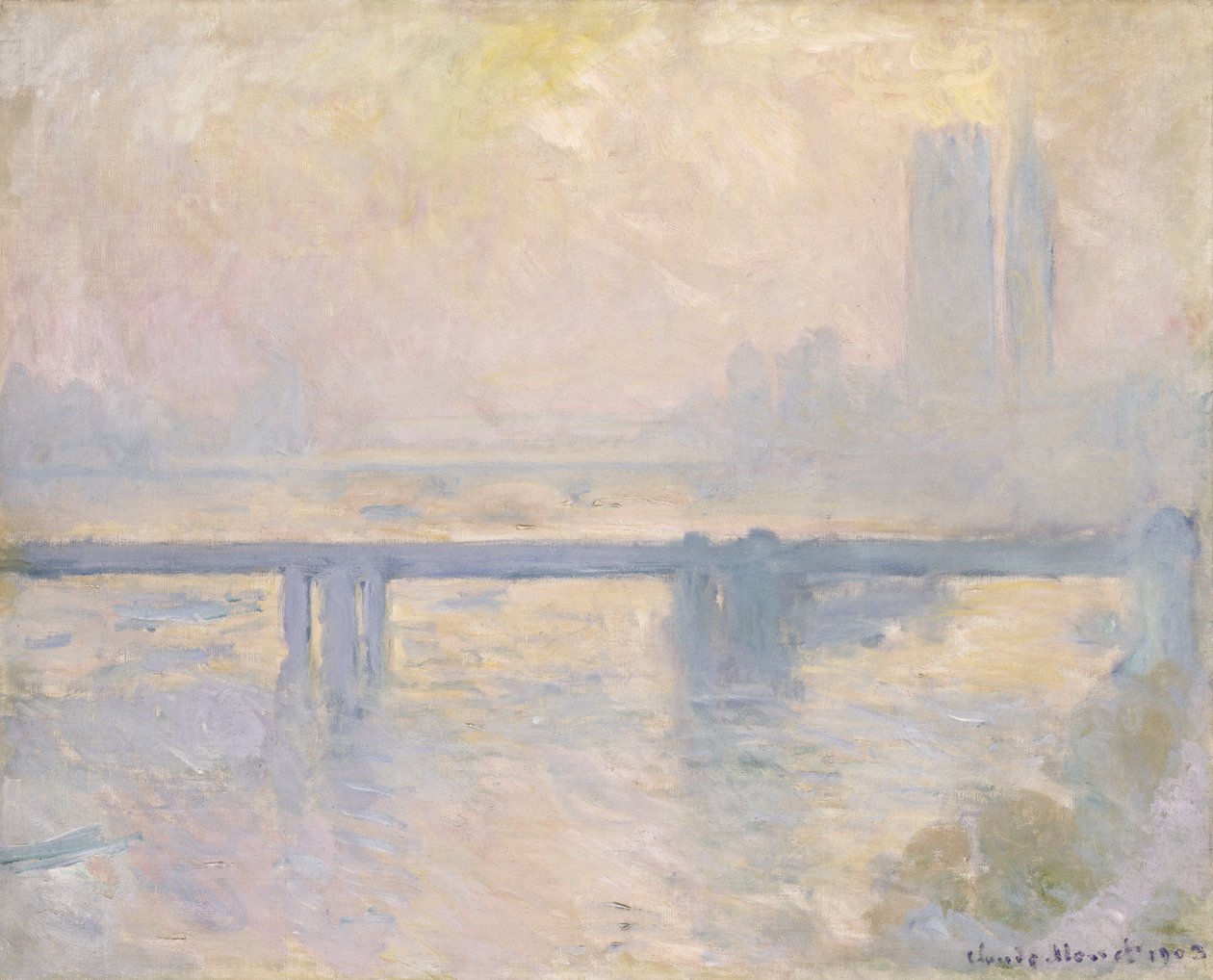 Charing Crossin silta, 1899 tekijältä Claude Monet