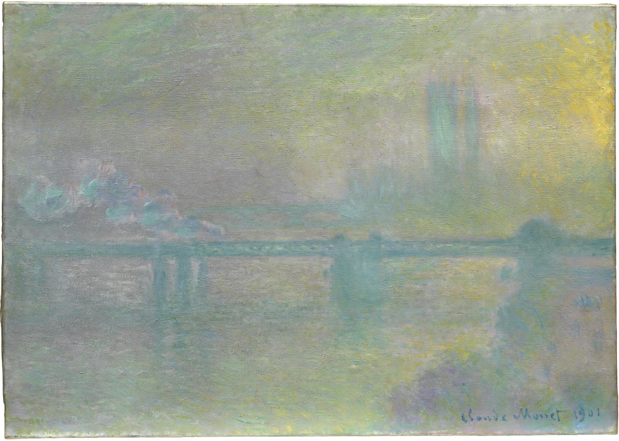 Charing Cross Bridge, Lontoo, 1901 tekijältä Claude Monet