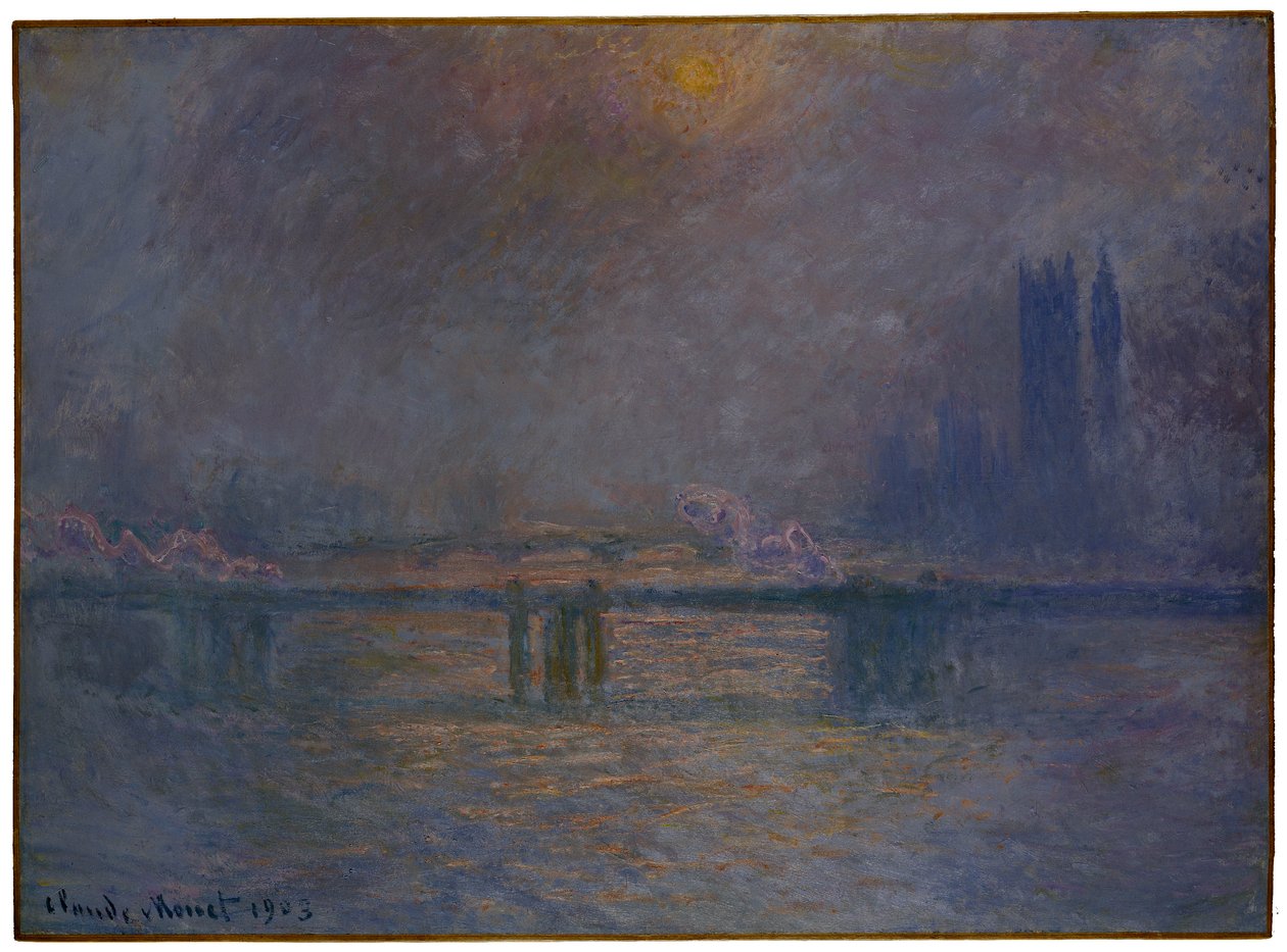 Charing Cross Bridge, Thames, 1900-03 tekijältä Claude Monet