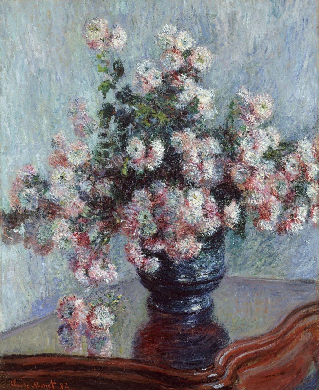 Krysanteemit, 1882 tekijältä Claude Monet