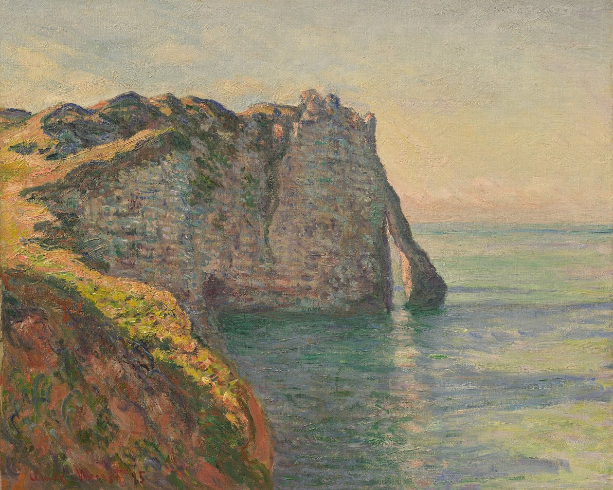 Cliff ja Porte dAval, 1885. tekijältä Claude Monet