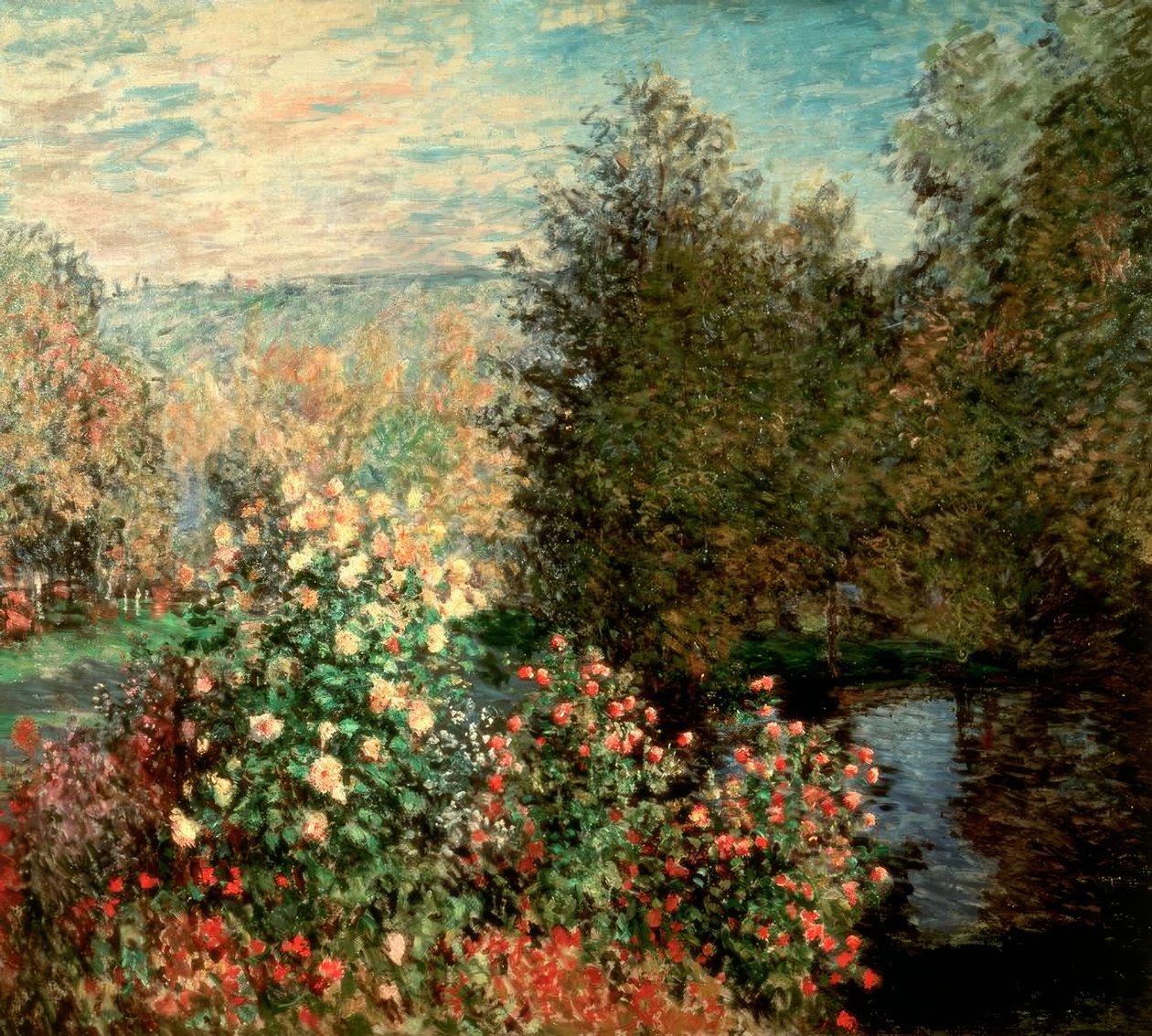 Coin de jardin à Montgeron tekijältä Claude Monet