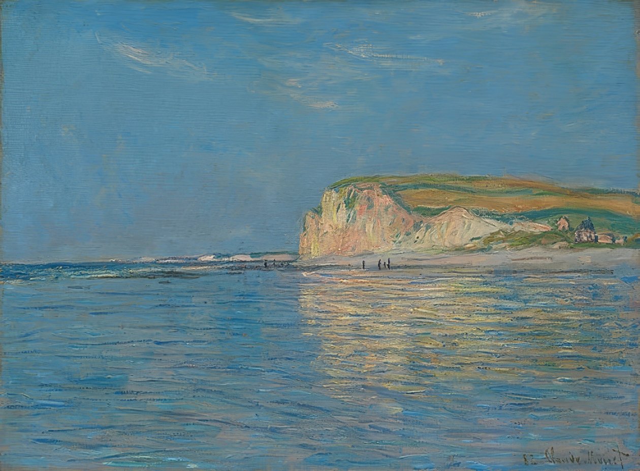 Laskuvesi Pourvillessä, lähellä Dieppeä. 1882 tekijältä Claude Monet