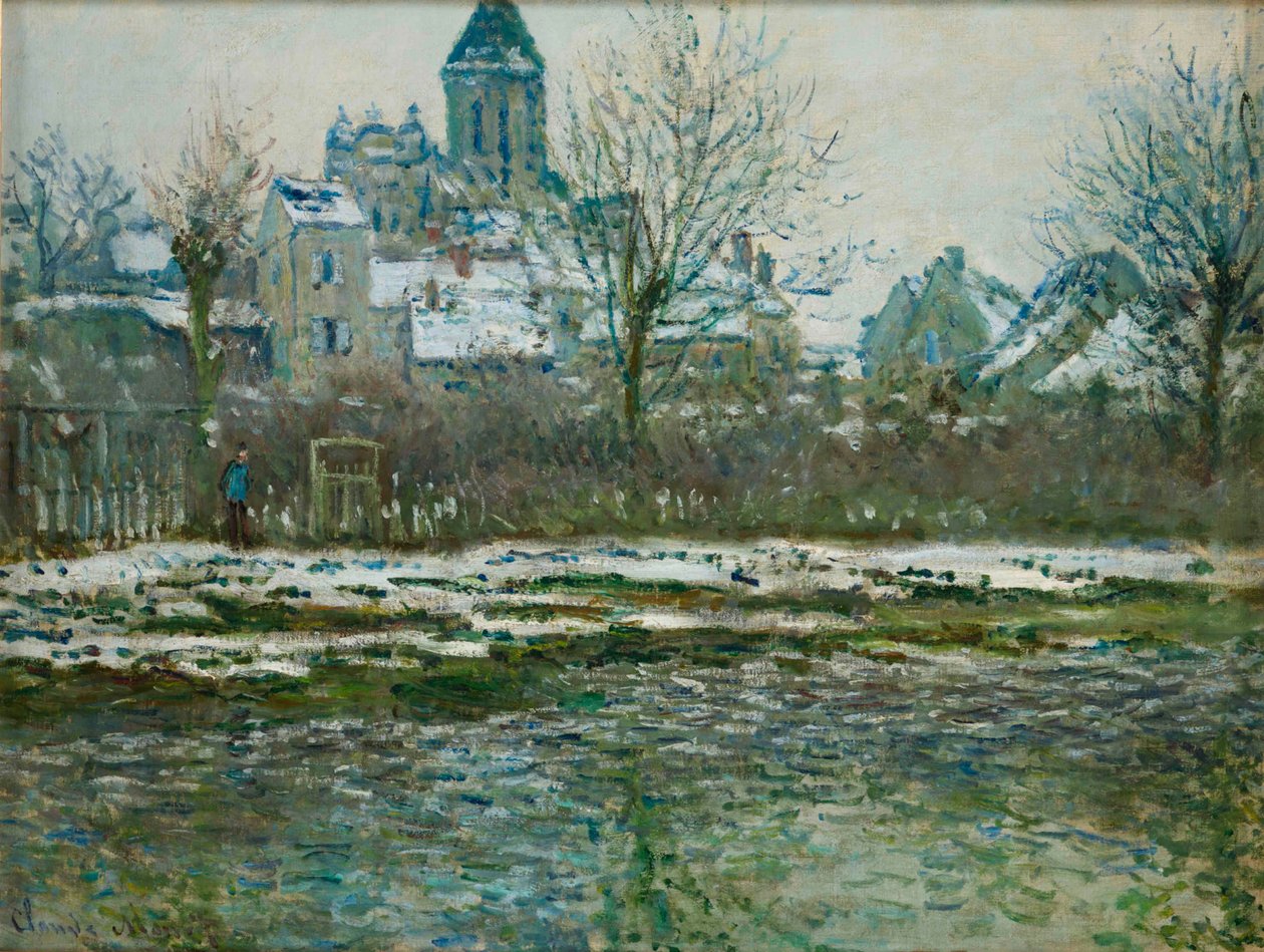 Lumen vaikutus Vétheuilissa tai Vétheuilin kirkossa, 1878-1879. tekijältä Claude Monet