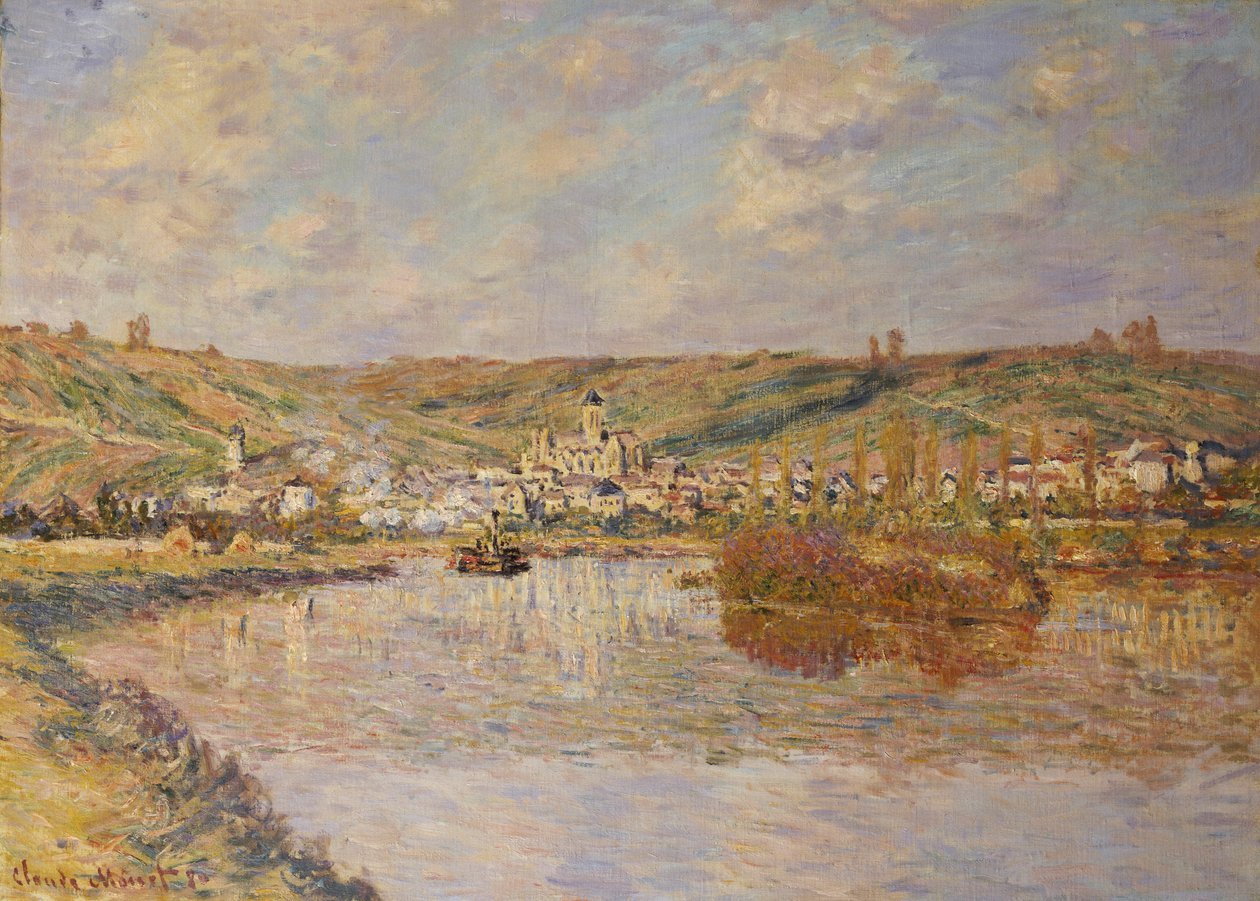 Iltapäivän loppu, Vetheuil tekijältä Claude Monet