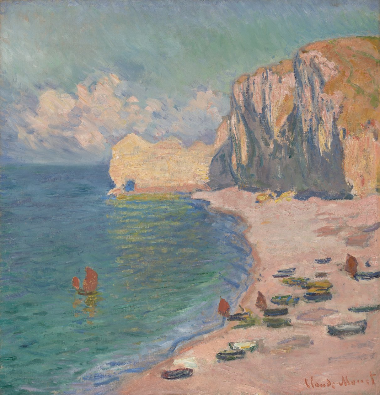 Étretat: Amontin ranta ja Falaise d
