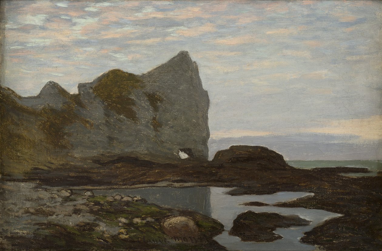 Étretat, noin 1864. tekijältä Claude Monet