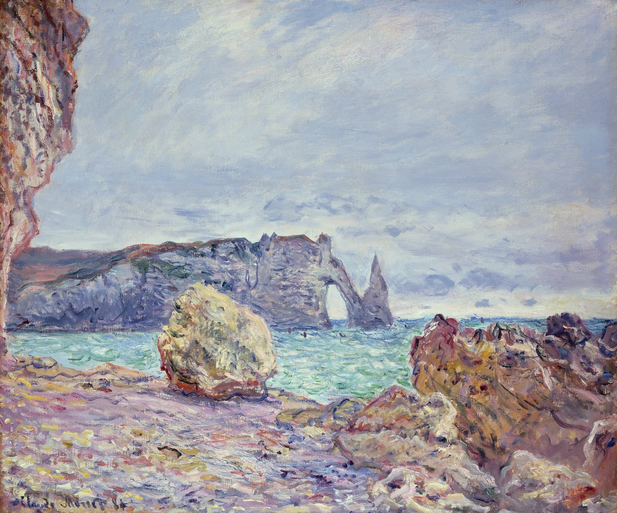 Etretat, ranta ja Porte d