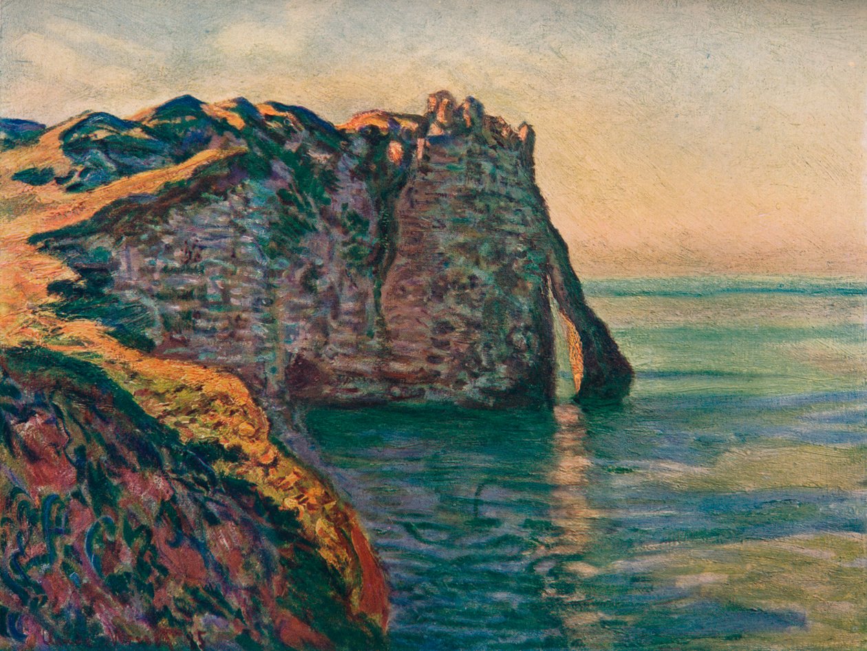 Kalliot Etretatissa, 1885 tekijältä Claude Monet