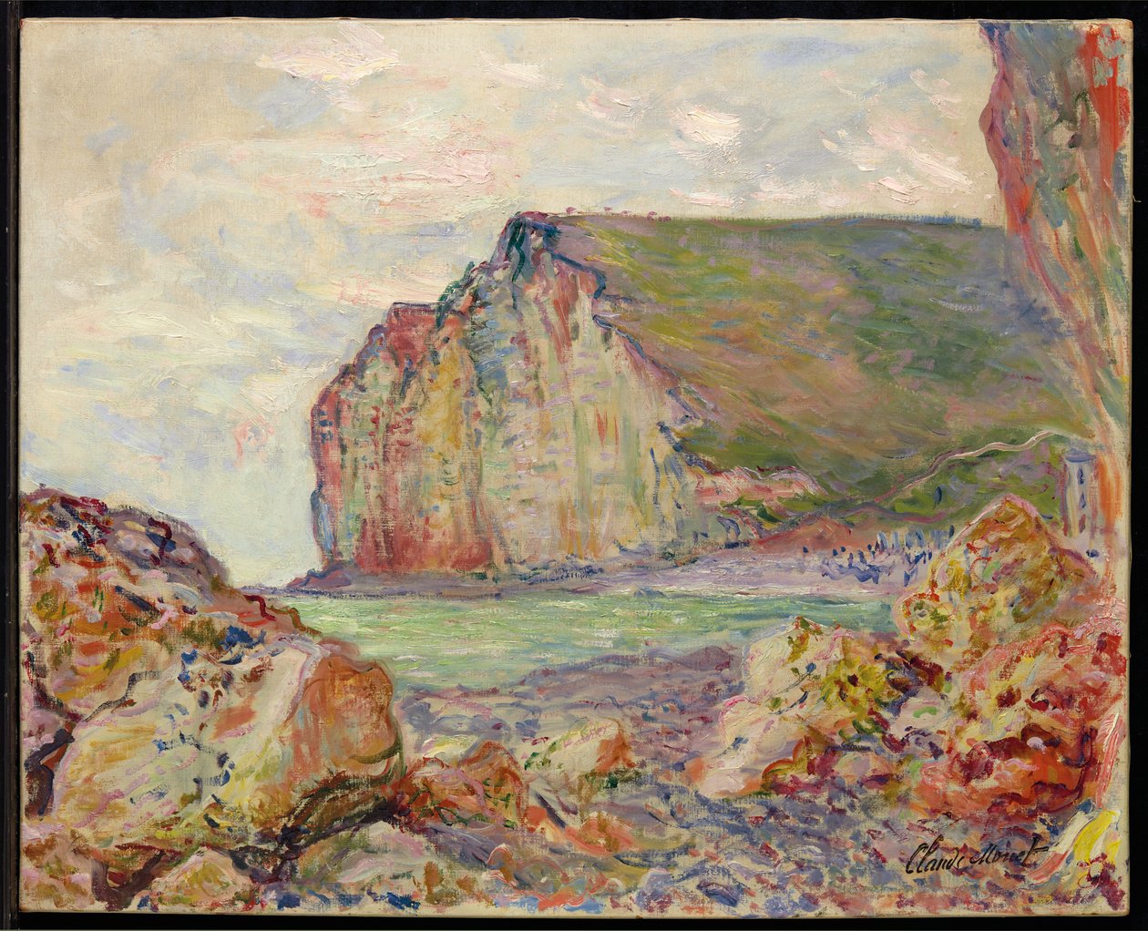 Cliffs of the Petites-Dalles, 1884 tekijältä Claude Monet