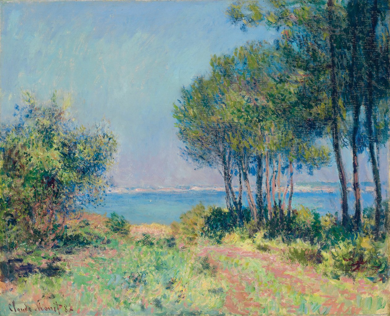 kuuset Varengevillessä; Les sapins a Varengeville, 1982 tekijältä Claude Monet