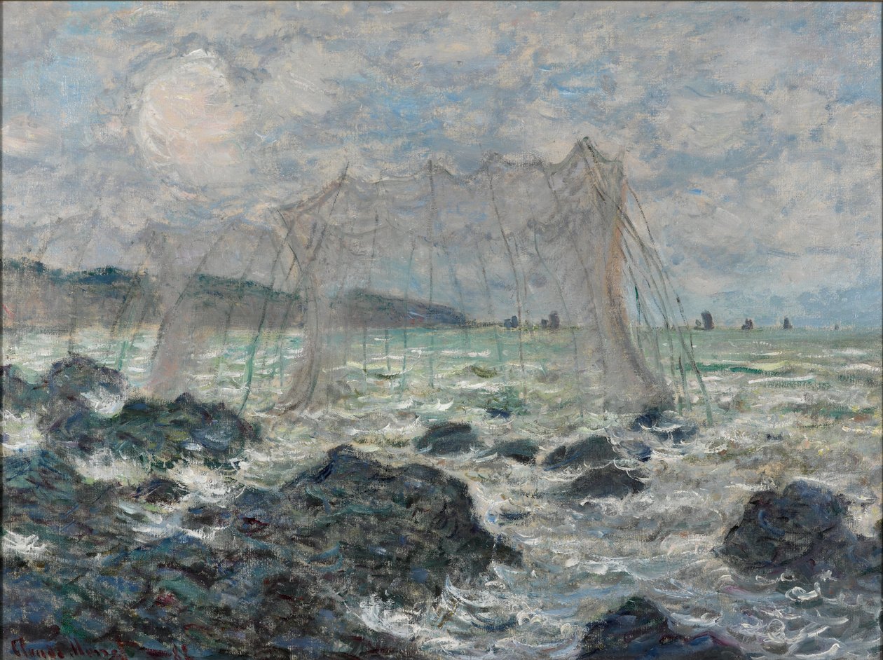 Kalastusverkot Pourvillessä tekijältä Claude Monet