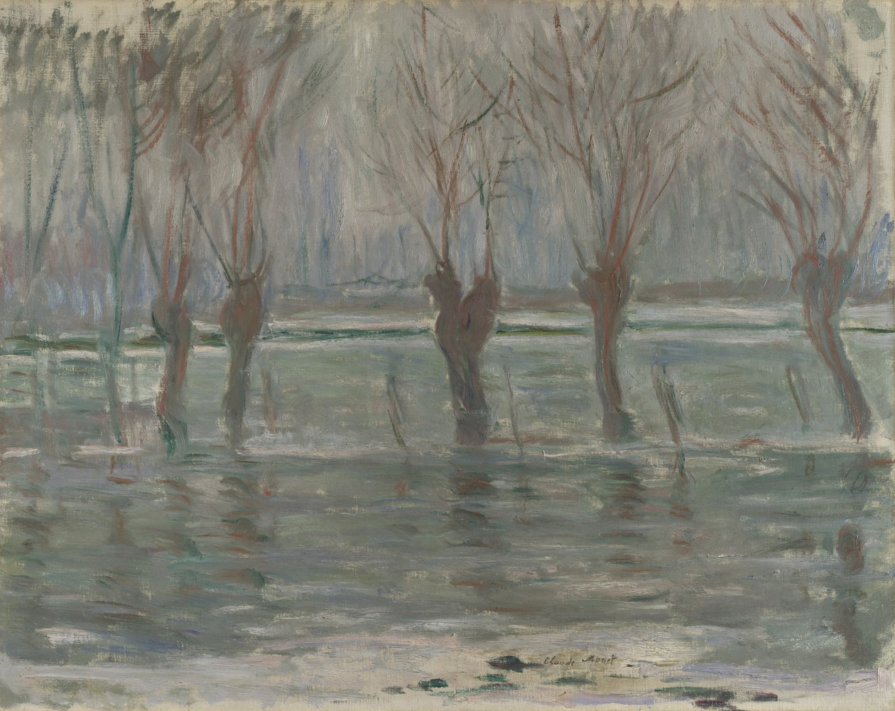 Tulvavedet, 1896 tekijältä Claude Monet