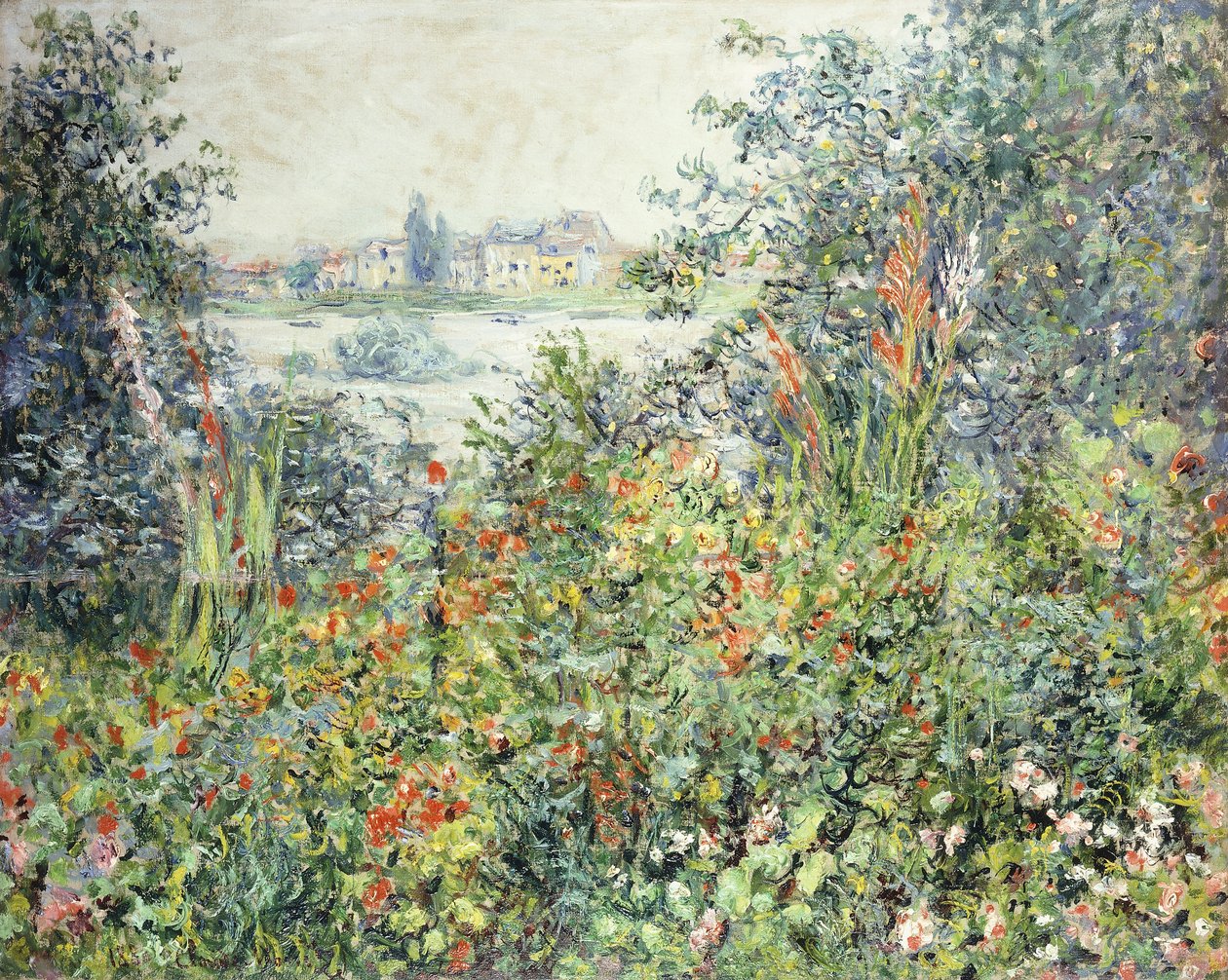 Kukat Vetheuilissa; Fleurs a Vetheuil, 1881 tekijältä Claude Monet