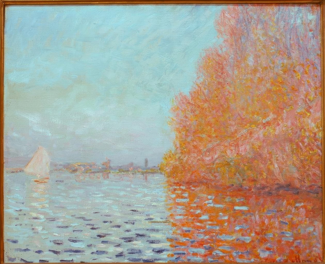 Jokimaisema, syksy tekijältä Claude Monet