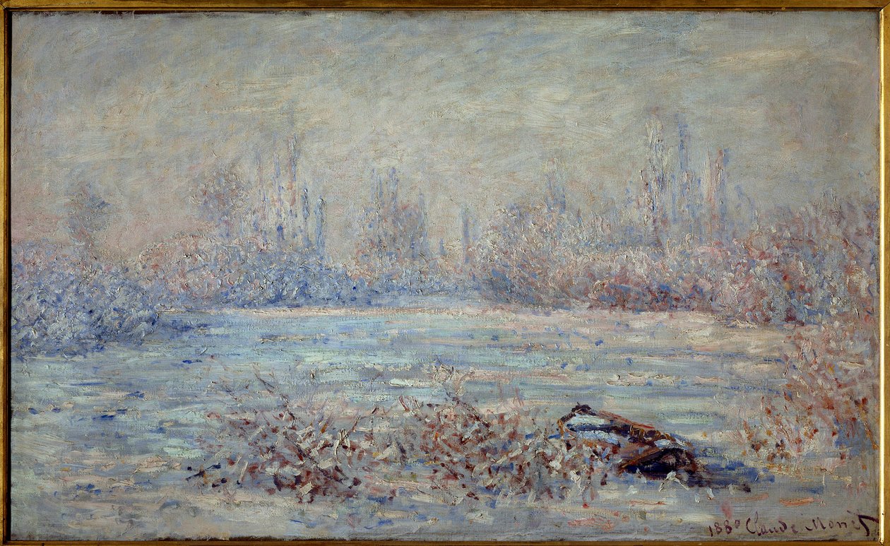 Pakkanen lähellä Vetheuilia vuonna 1880 Claude Monet
