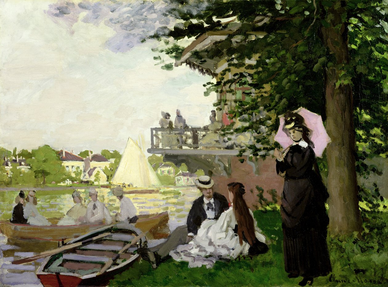 Puutarhatalo Zaanilla, Zaandam, 1871 tekijältä Claude Monet