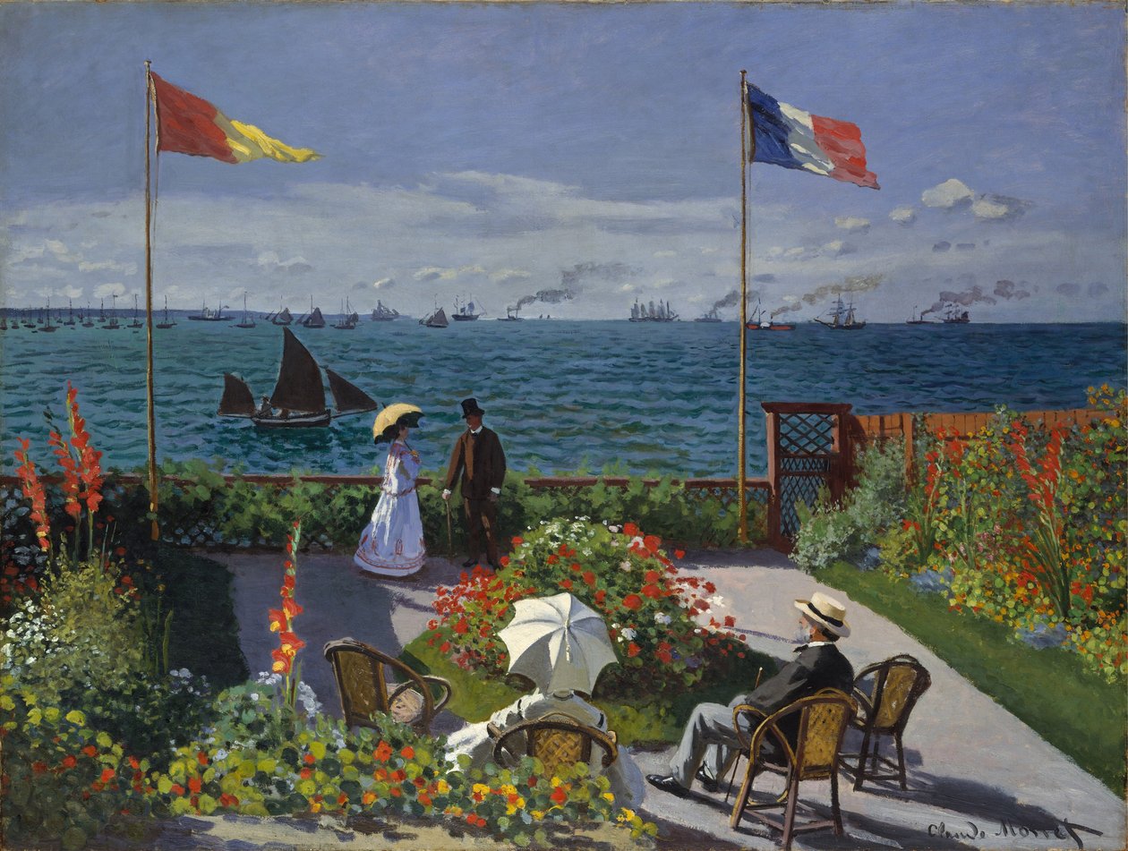 Puutarha Sainte-Adressessa tekijältä Claude Monet