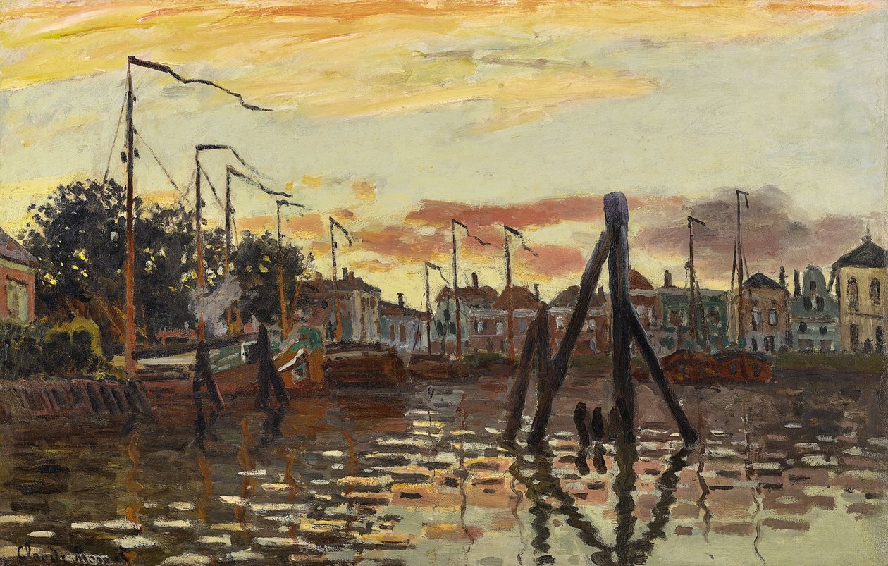 Saksa: Der Hafen von Zaandam Zaandamin satama tekijältä Claude Monet