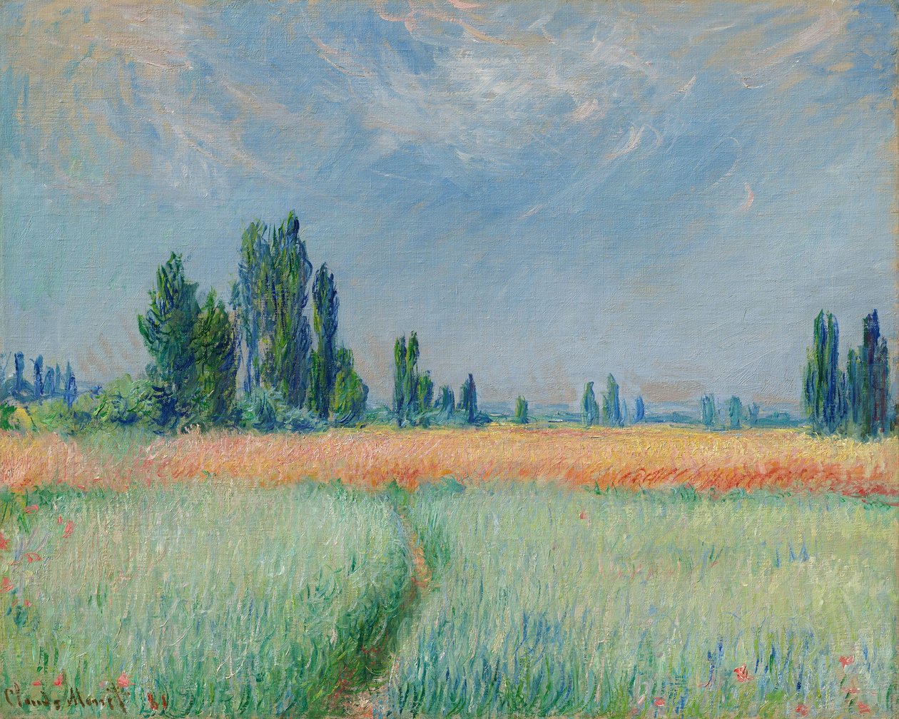 Saksa: Weizenfeld Wheatfield tekijältä Claude Monet