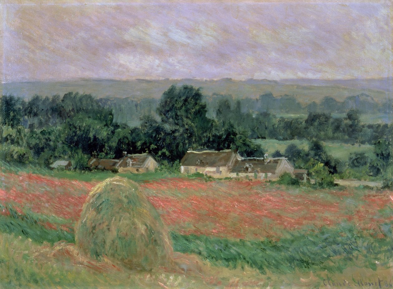 Heinäsuovasta Givernyssä, 1886 tekijältä Claude Monet