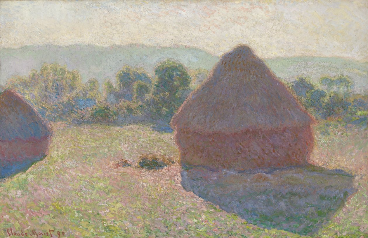 Heinäsuovat keskipäivällä tekijältä Claude Monet