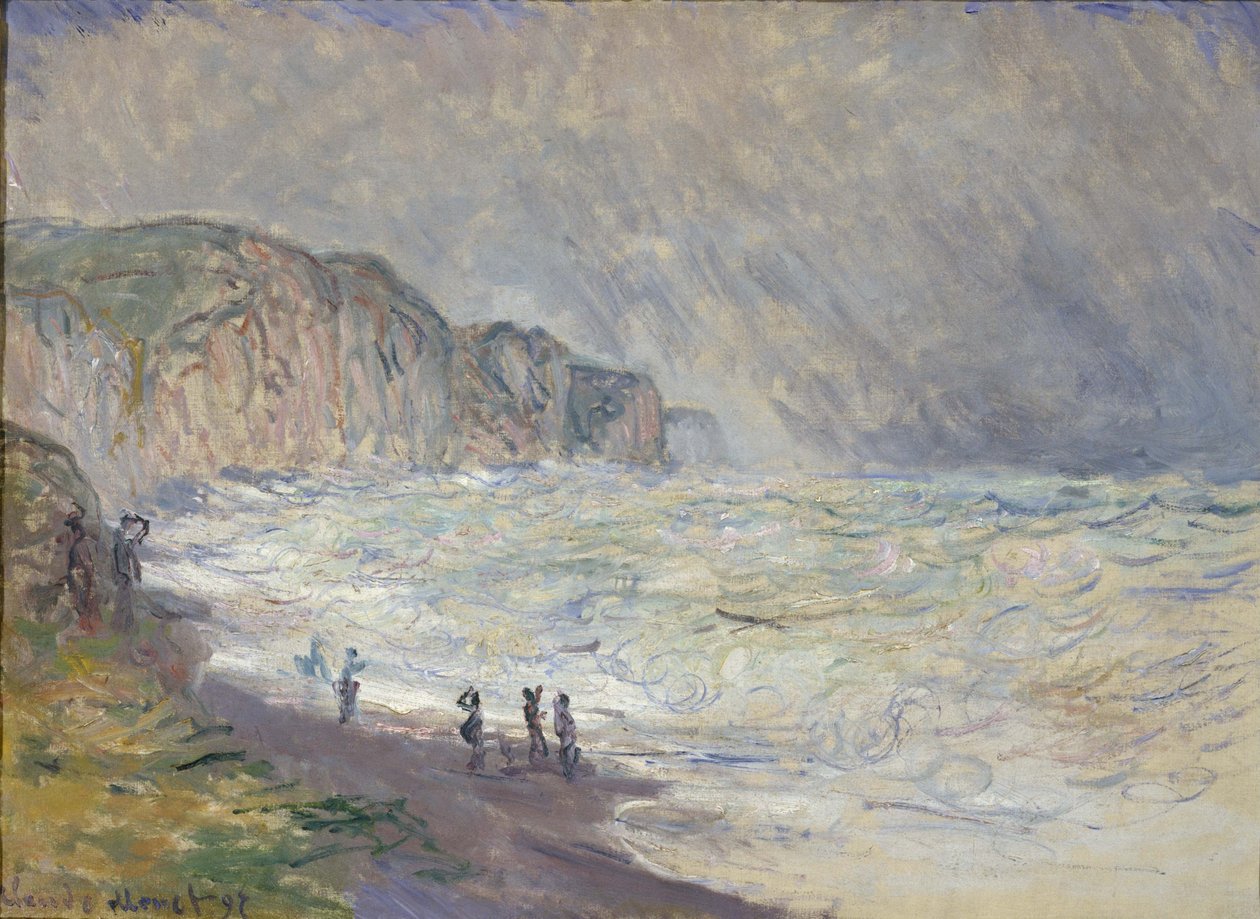 Raskas meri Pourvillessä, 1897 tekijältä Claude Monet
