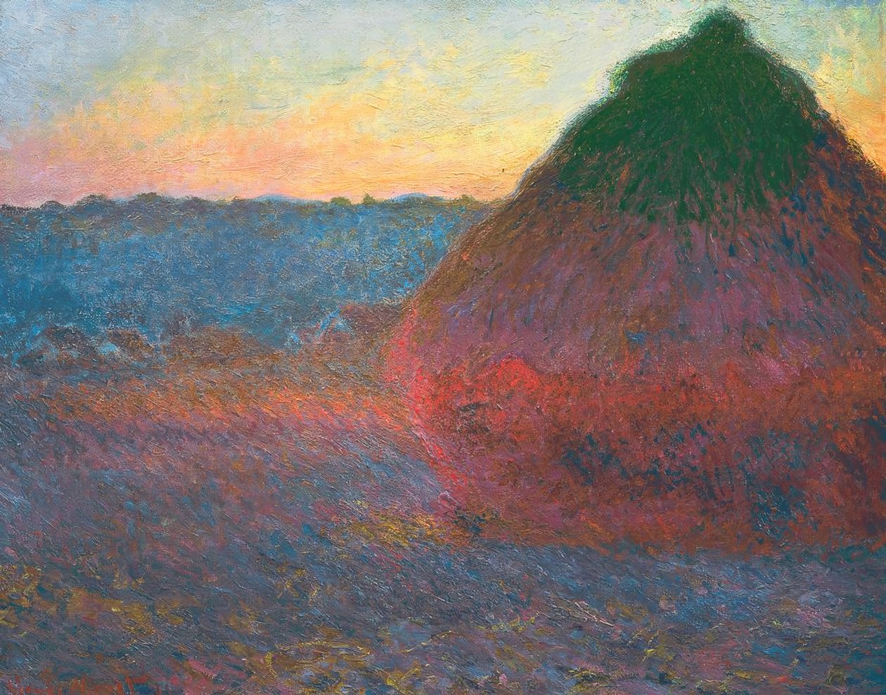 Heuhaufen tekijältä Claude Monet