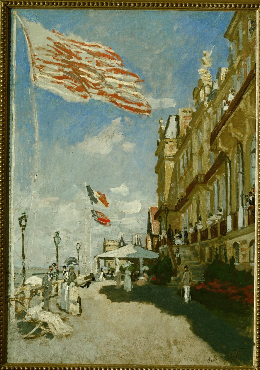 Hotel des Roches Noires (öljy kankaalle) tekijältä Claude Monet