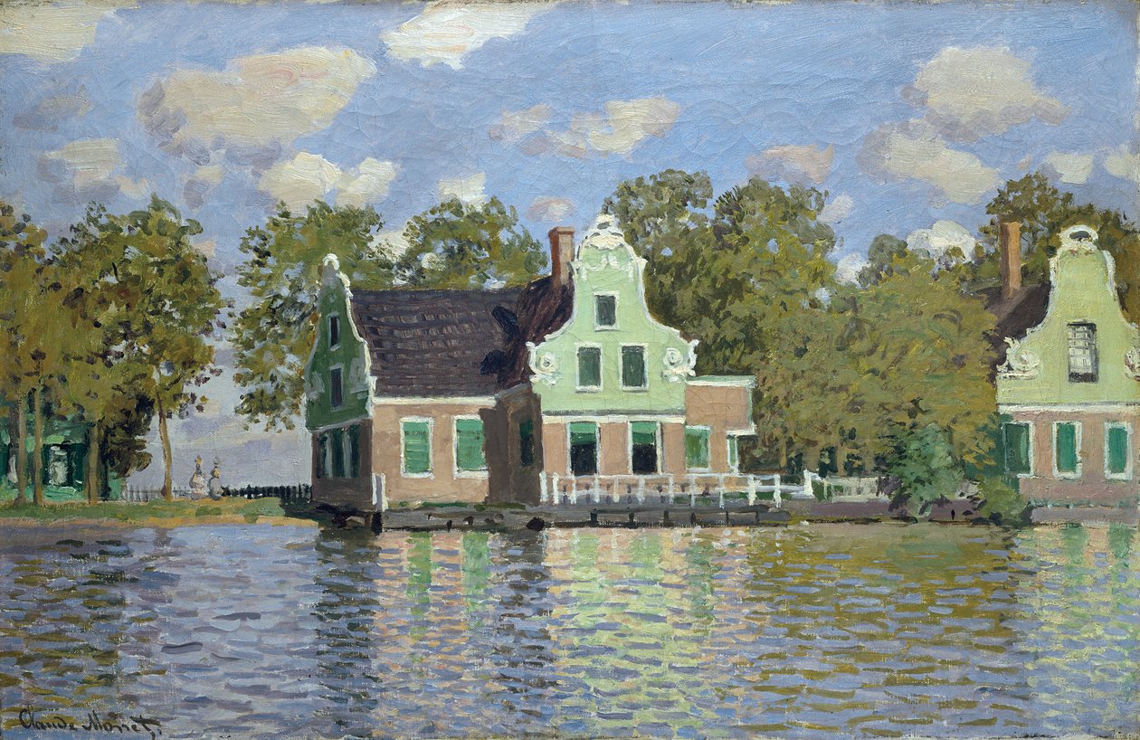 Talot Zaan-joen rannalla tekijältä Claude Monet