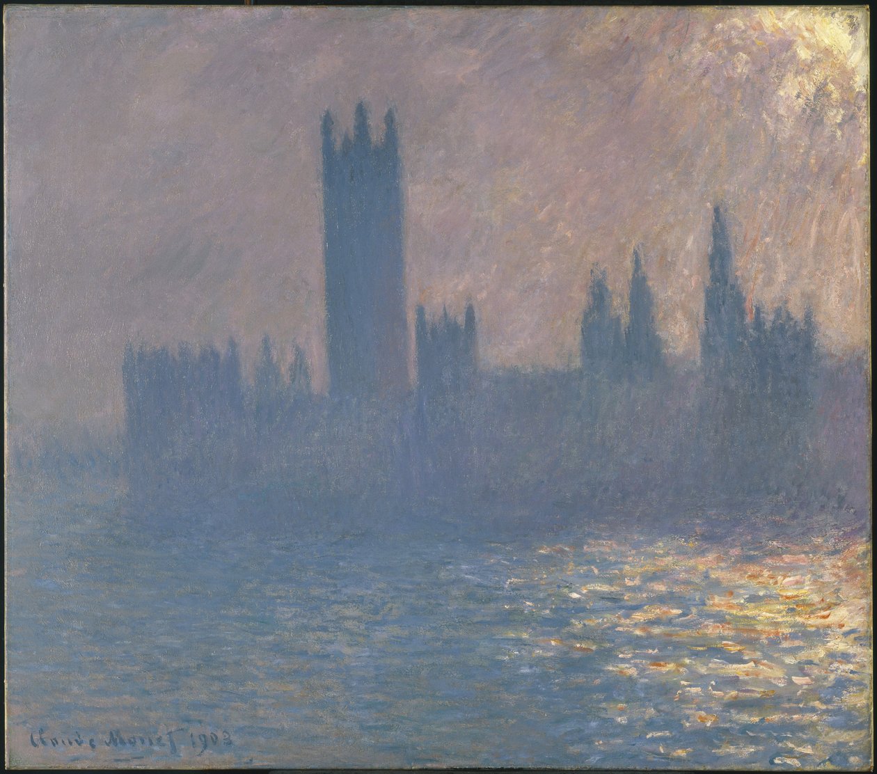 Parlamenttitalo, Sunlight Effect -parlamentti, Sunlight Effect, 1903 tekijältä Claude Monet