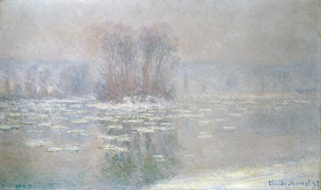 Jää Bennecourtissa, 1898 tekijältä Claude Monet