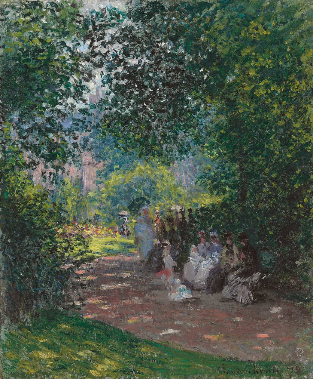 Monceau Parkissa, 1878 tekijältä Claude Monet